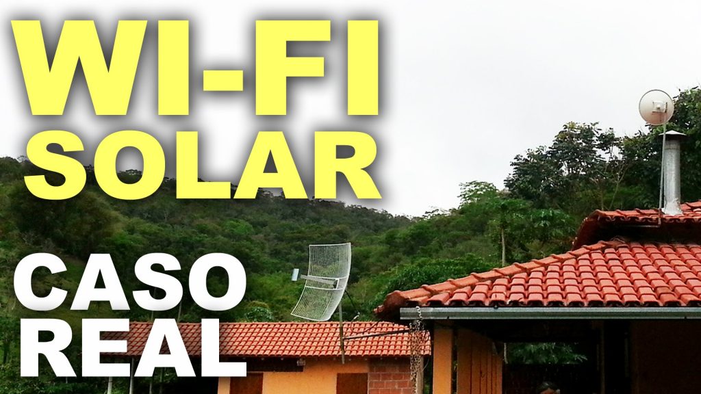 Antena Wi-Fi com Painel Solar e cálculo de posição!
