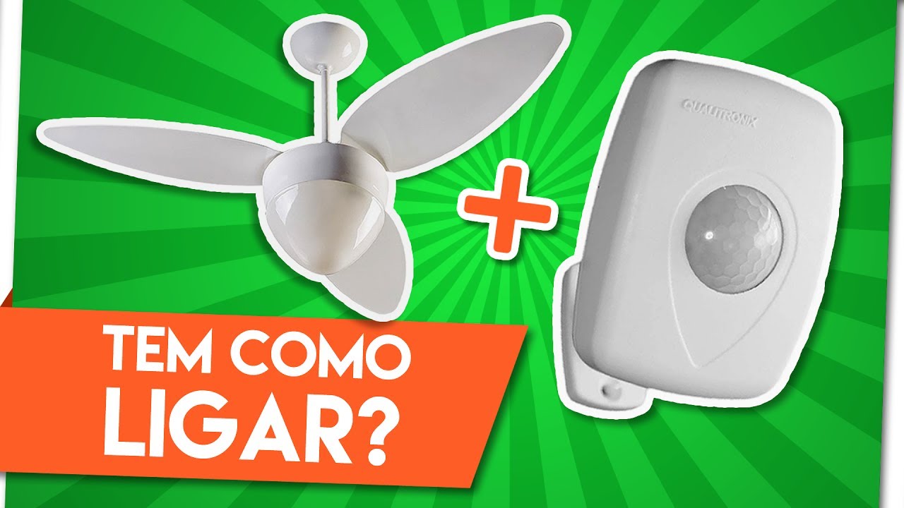 🔴 COMO INSTALAR VENTILADOR DE TETO COM SENSOR DE PRESENÇA – Ideia Maluca 💡